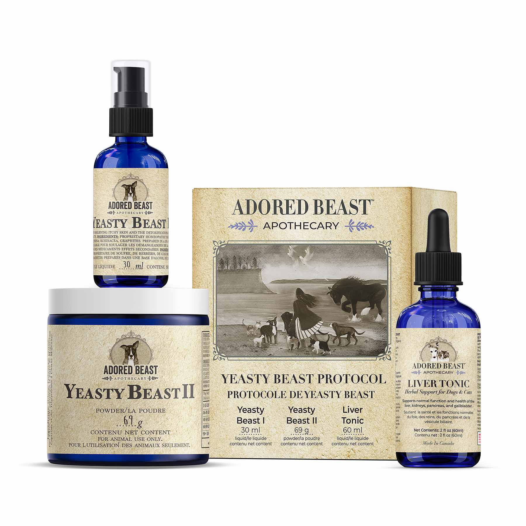 Yeasty Beast Protocol for Dogs - 3 product kit